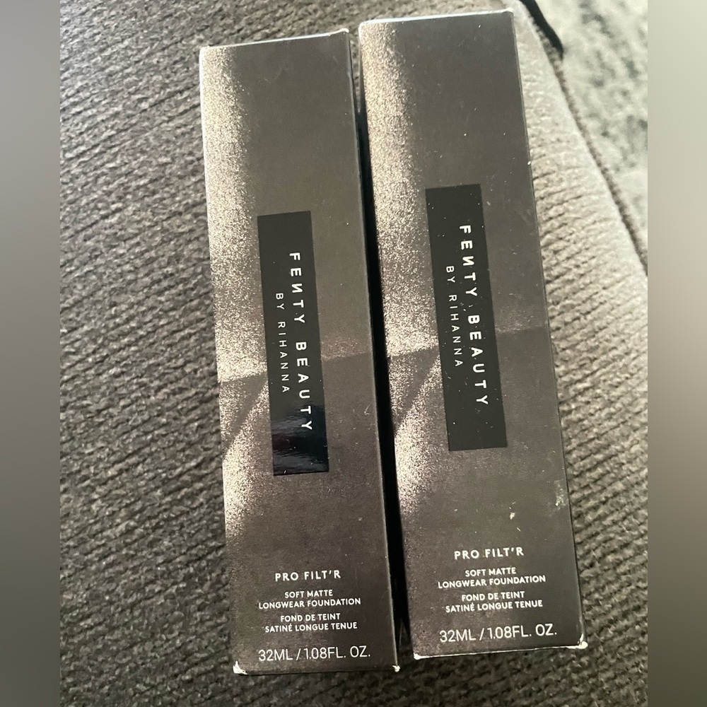 Fenty Beauty Matte Foundation in Black Packaging